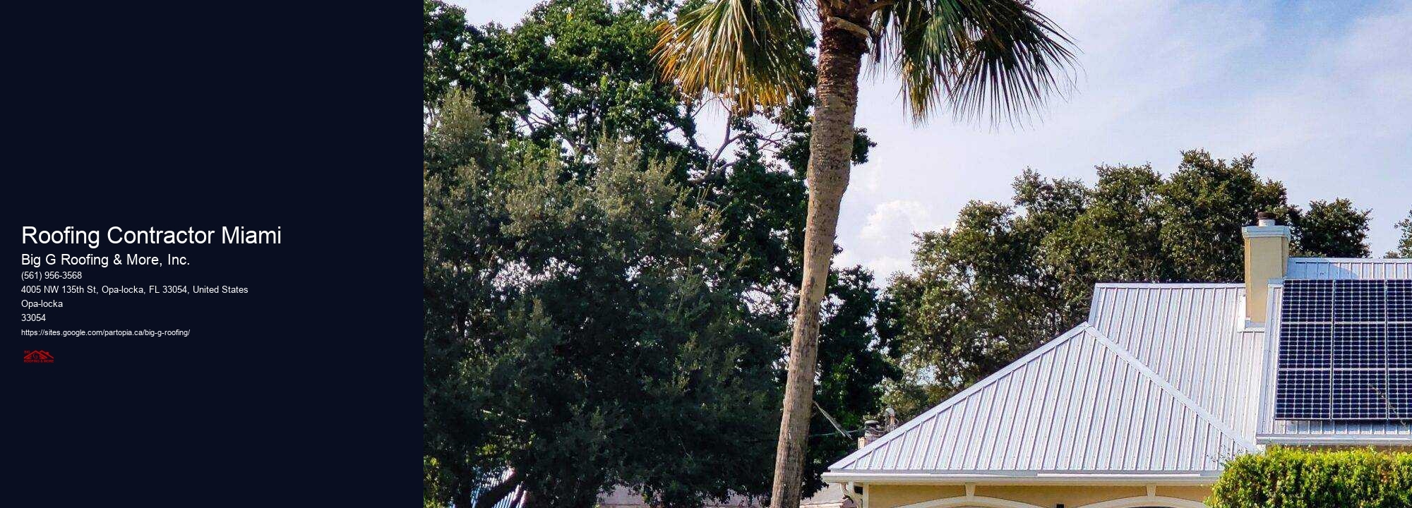 Roofing Contractor Miami