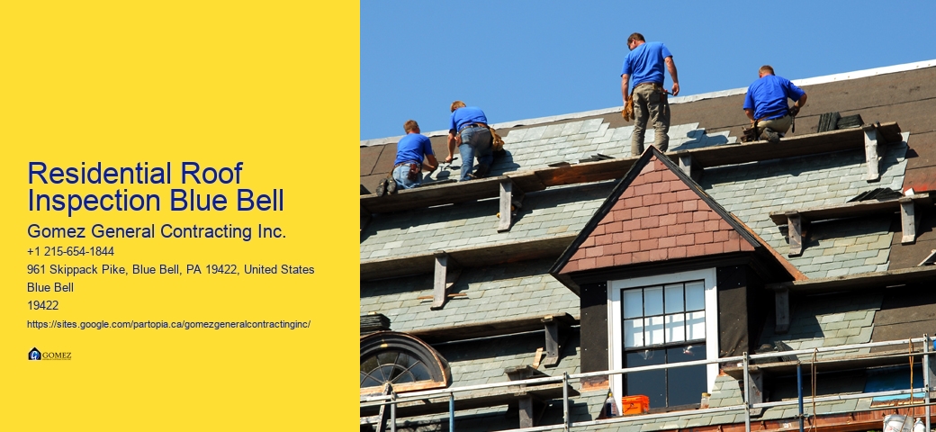 Residential Roof Inspection Blue Bell