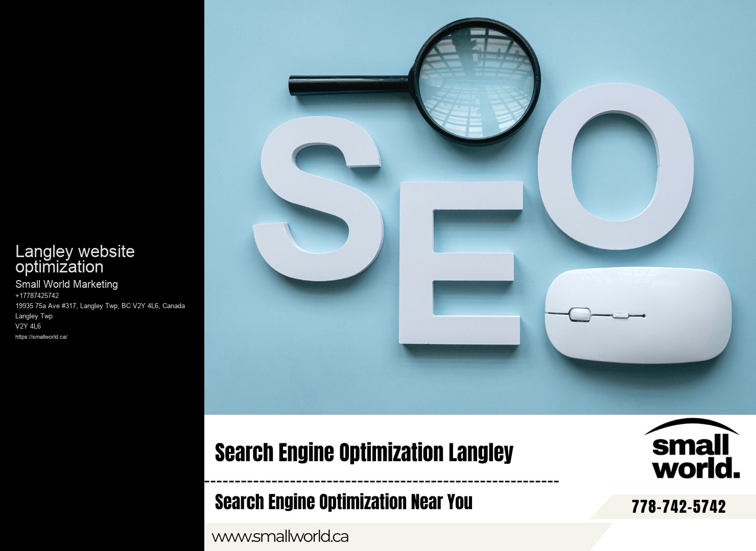 Langley website optimization BC SEO management and optimization